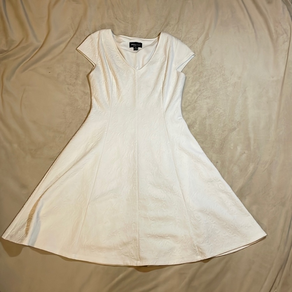 White semi formal dress